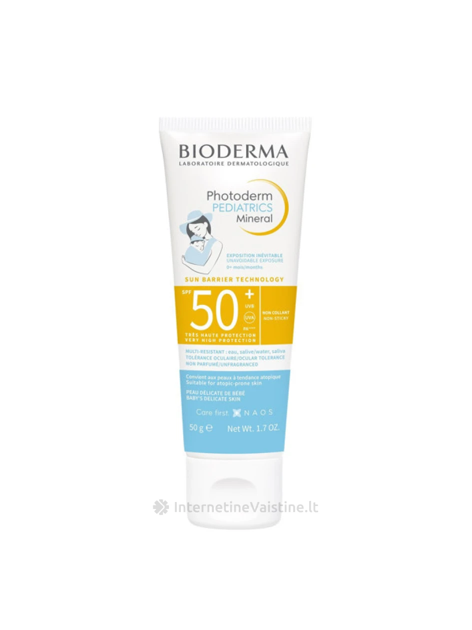 PHOTODERM Pediatrics Mineral apsaug. nuo saulės SPF50+, 50 g, Vnt | internetinevaistine.lt