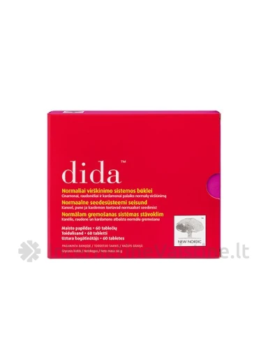 NEW NORDIC DIDA, virškinimo sistemai, 60 tablečių | internetinevaistine.lt