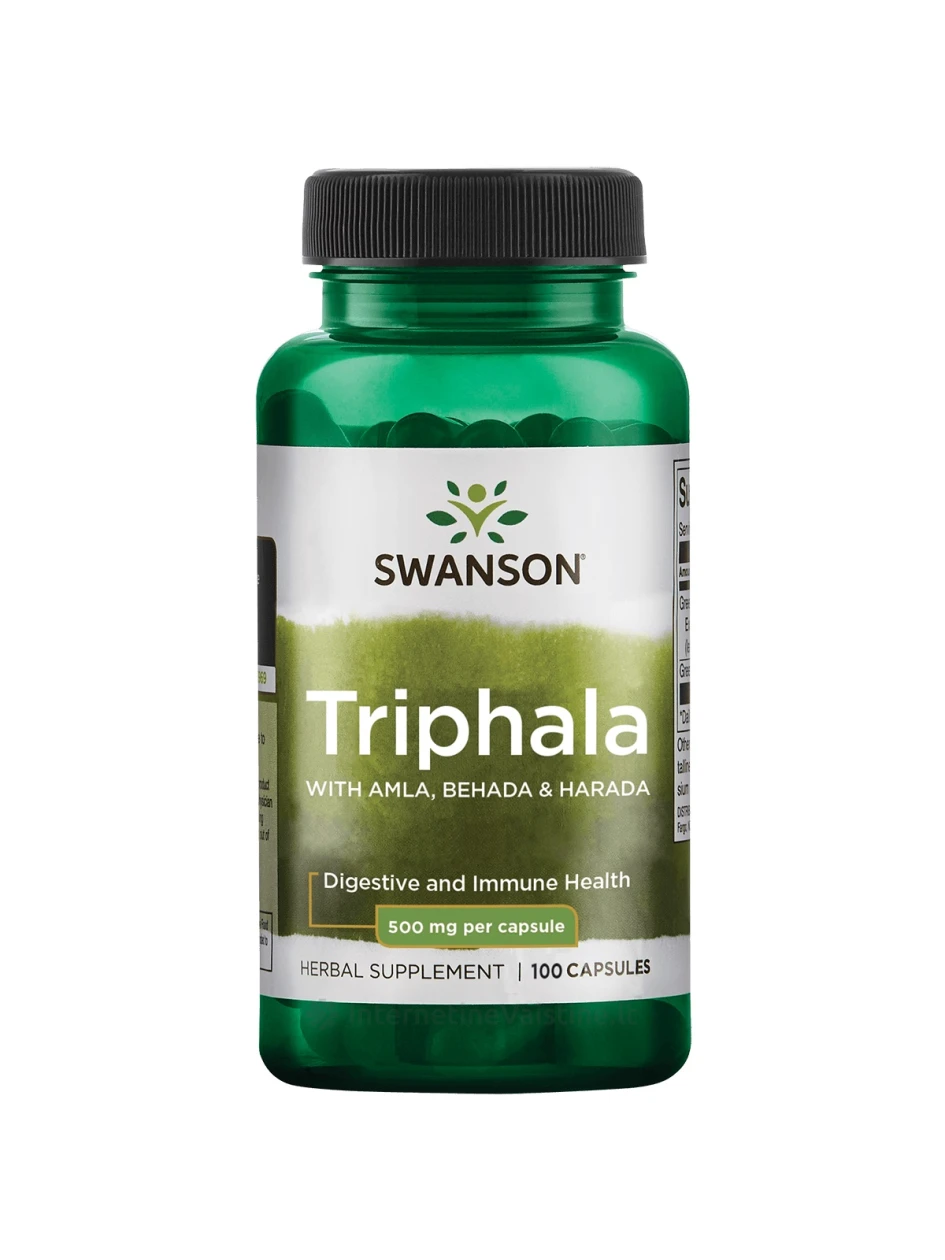 SWANSON, Triphala, 100 kapsulių, N1 | internetinevaistine.lt