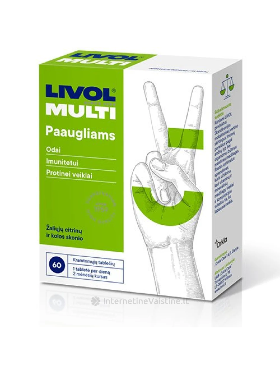 LIVOL MULTI TOTAL Paaugliams tab. N60 | internetinevaistine.lt