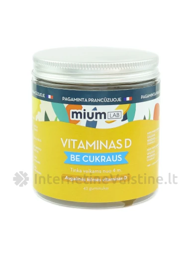 mium LAB VITAMINAS D guminukai N42 | internetinevaistine.lt