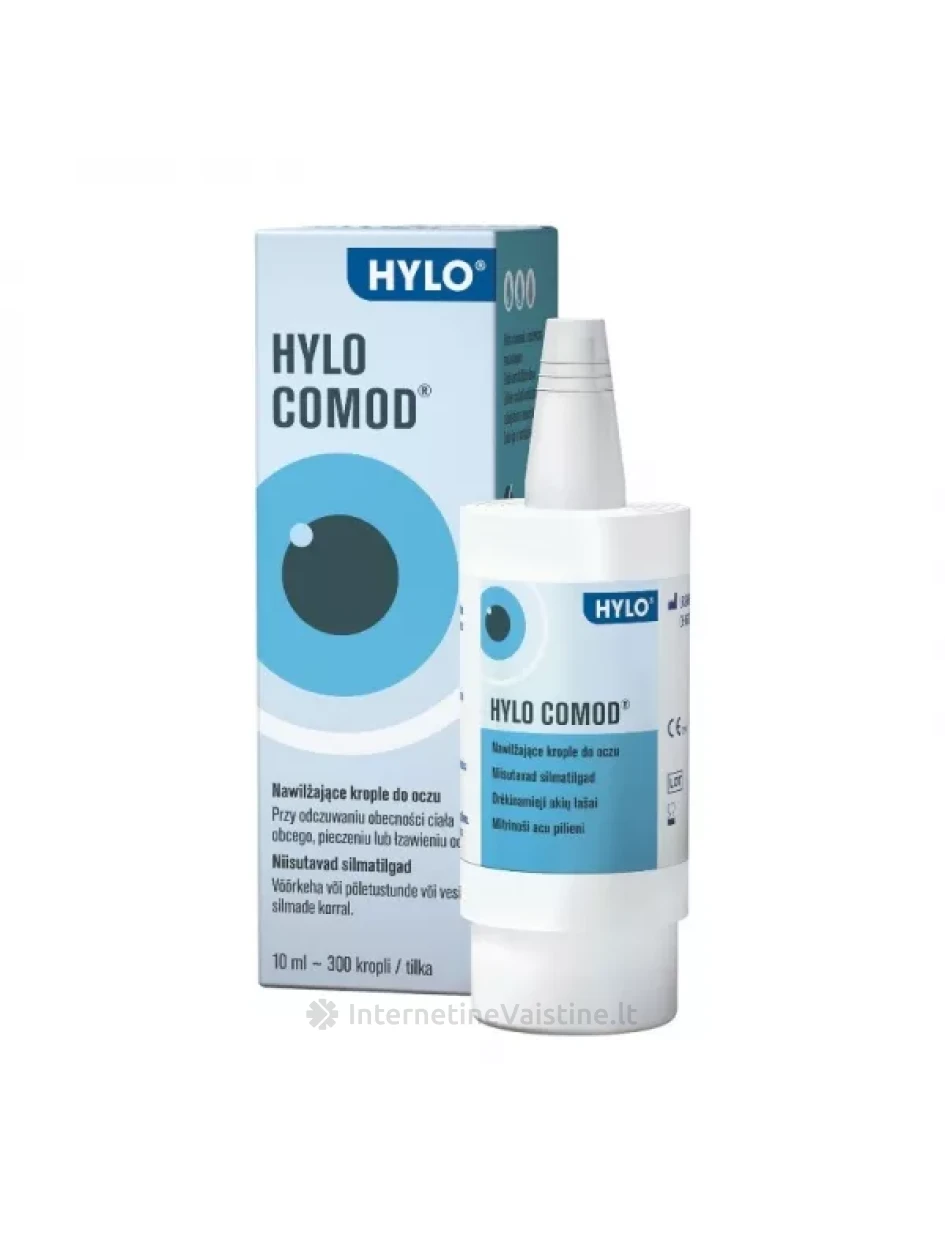 HYLO COMOD drėkinamieji akių lašai, 10 ml, Vnt | internetinevaistine.lt