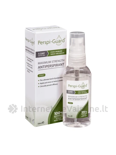 Perspi Guard purškiamas antiperspirantas (5 d. apsauga nuo prakaitavimo), N1 | internetinevaistine.lt
