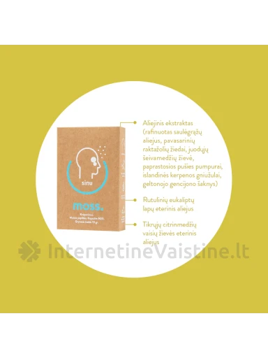 SINUMOSS 350MG kapsulės, 20 vnt. | internetinevaistine.lt