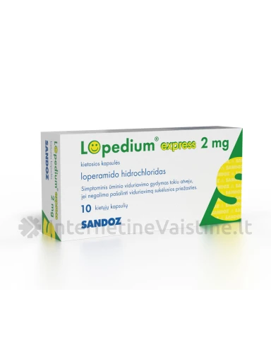 LOPEDIUM EXPRESS 2MG CAPS. N10 | internetinevaistine.lt
