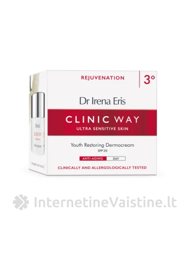 CLINIC WAY Nr.3 dien. jaun. kremas SPF20 su fito-hormonais, 50 ml, Vnt | internetinevaistine.lt