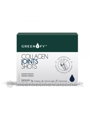 GREENIFY COLLAGEN JOINTS shots, sąnariams ir kremzlėms, 20 vnt. | internetinevaistine.lt