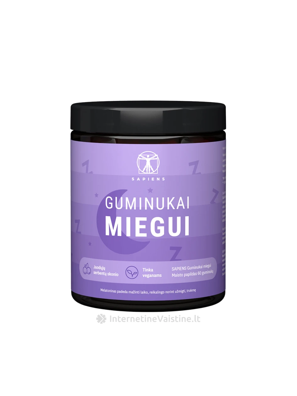 SAPIENS Guminukai miegui N60, 60 vnt. | internetinevaistine.lt