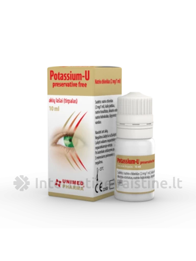 POTASSIUM-U akių lašai be konservantų, 10 ml, Vnt | internetinevaistine.lt