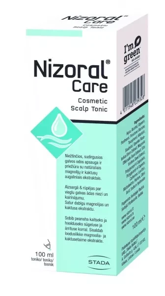 NIZORAL kosmetinis galvos odos tonikas CARE, 100 ml