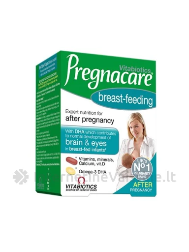 PREGNACARE BREAST-FEEDING, 56 tabletės ir 28 kapsulės, 84 vnt. | internetinevaistine.lt