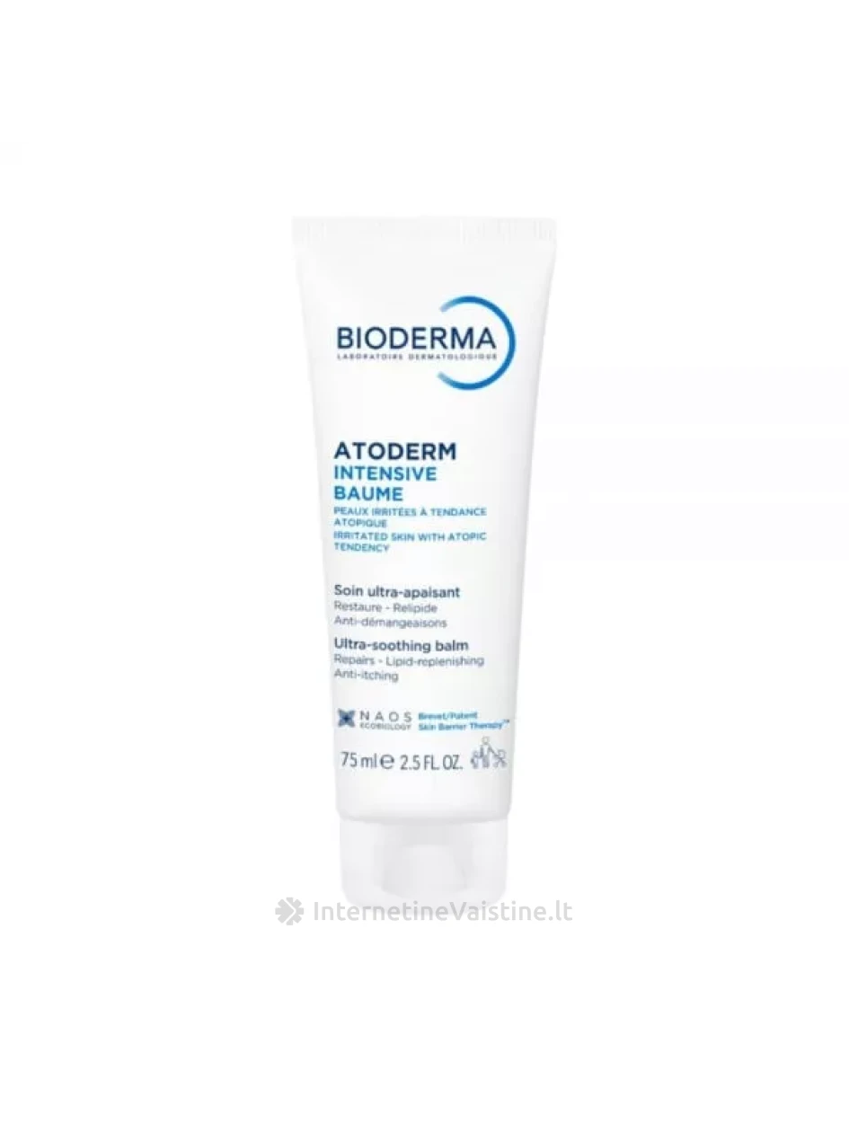 BIODERMA kūno kremas ATODERM INTENSIVE BAUME, 75 ml | internetinevaistine.lt