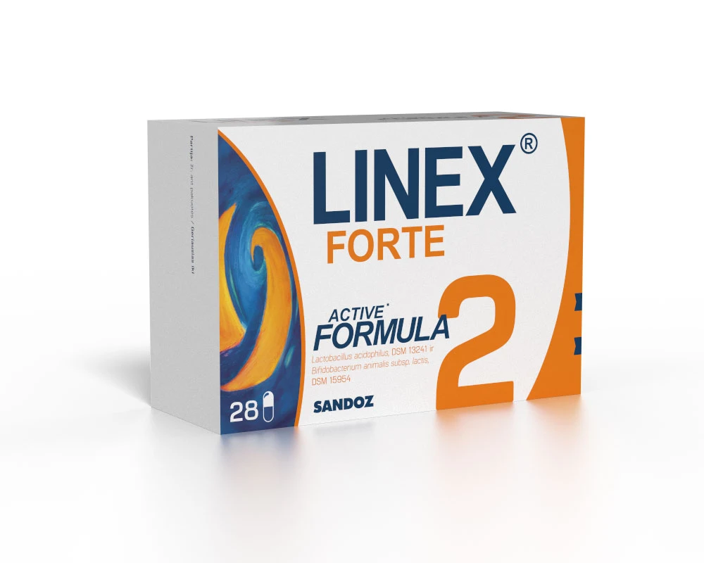 LINEX maisto papildas FORTE, 28 kaps.