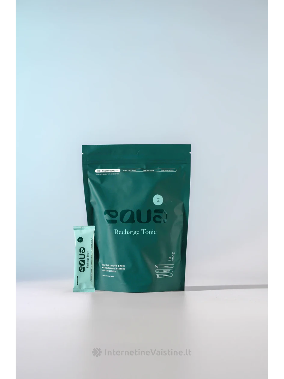 Elektrolitų gėrimas EQUA žaliosios citrinos ir mėtų skonio, 20 paketėlių - InternetineVaistine.lt