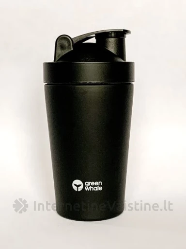 GREEN WHALE plaktuvas nerūd. plieno, 600 ml (juoda sp.), Vnt | internetinevaistine.lt