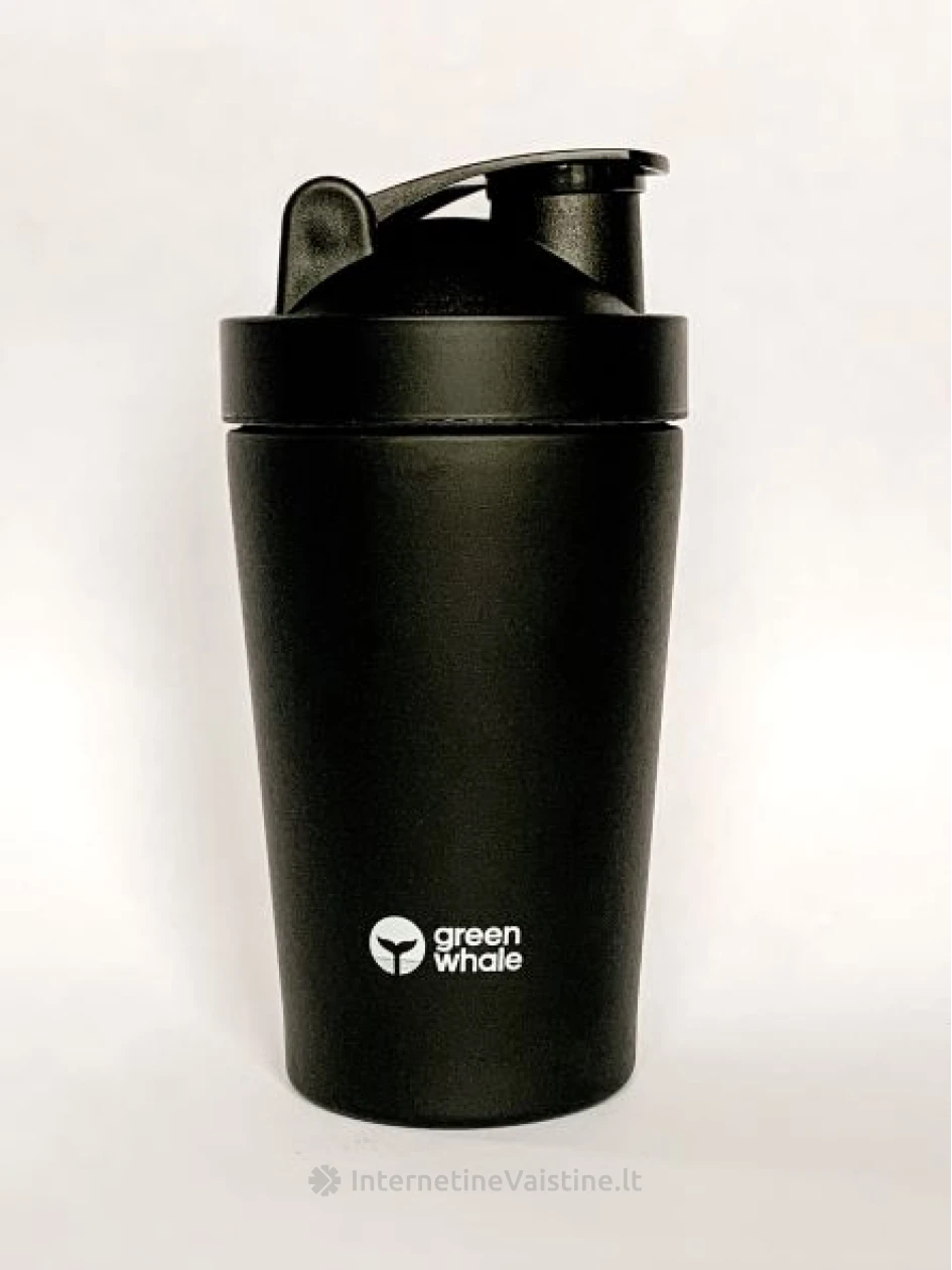 GREEN WHALE plaktuvas nerūd. plieno, 600 ml (juoda sp.), Vnt | internetinevaistine.lt