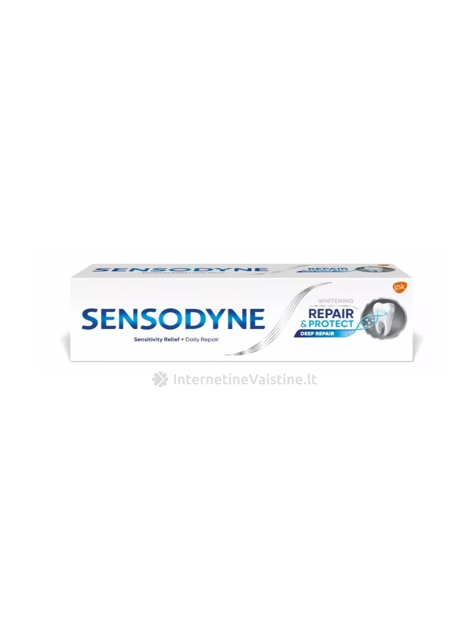 SENSODYNE dantų pasta R&P WHITENING, 75 ml, vnt | internetinevaistine.lt