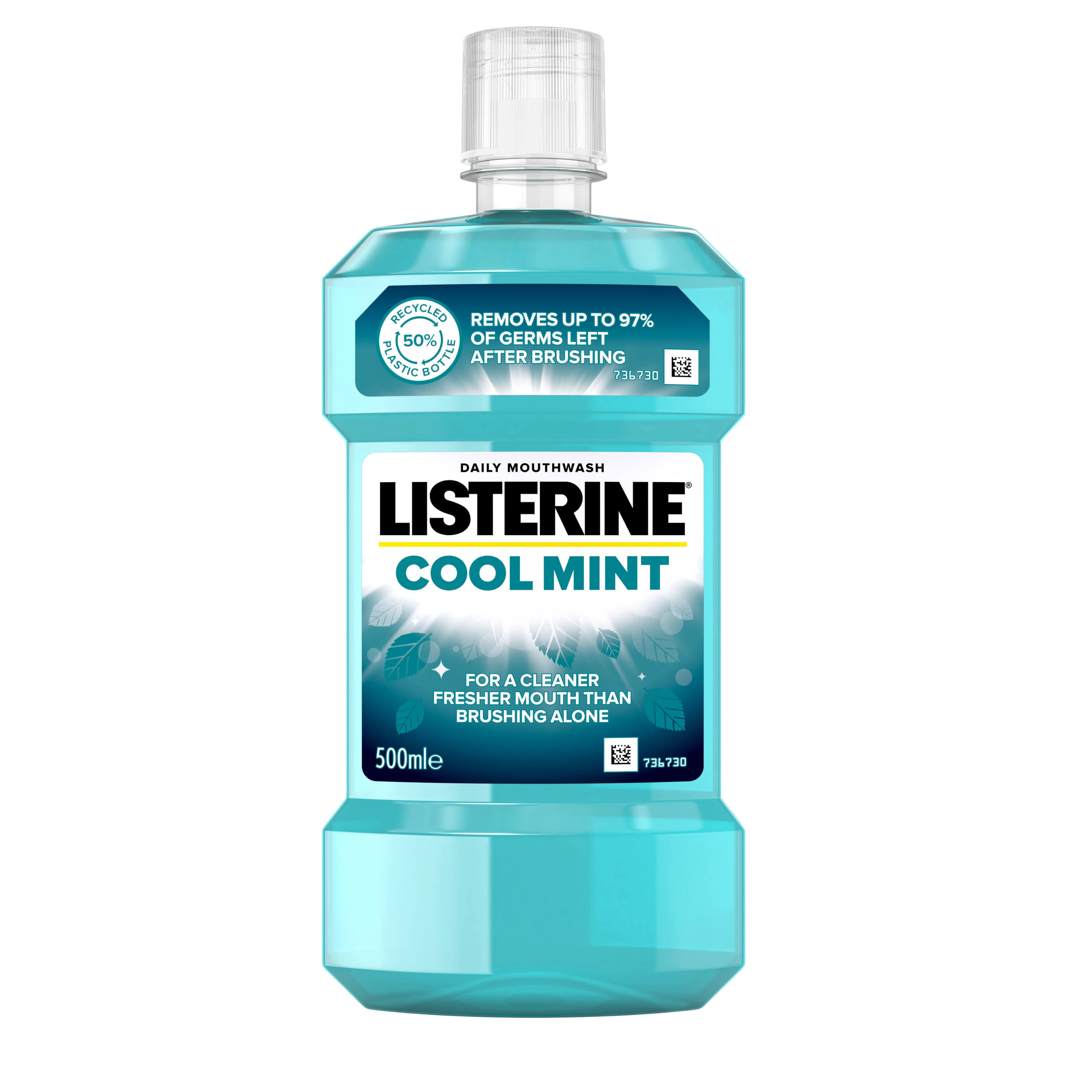 LISTERINE Coolmint burnos skalavimo skystis, 500 ml, 500ml