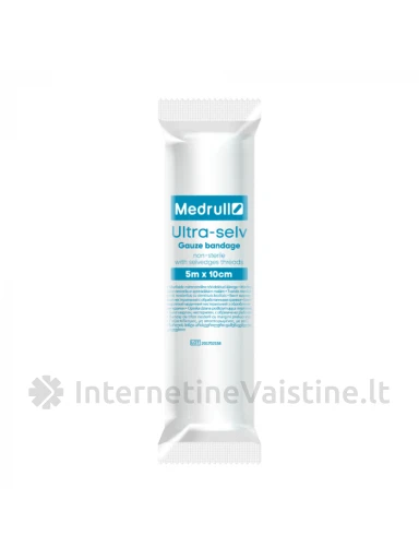 Tvarstis marlinis nesterilus su apdirbtais kraštais "Ultra-Selv" 7cm x 5m | internetinevaistine.lt