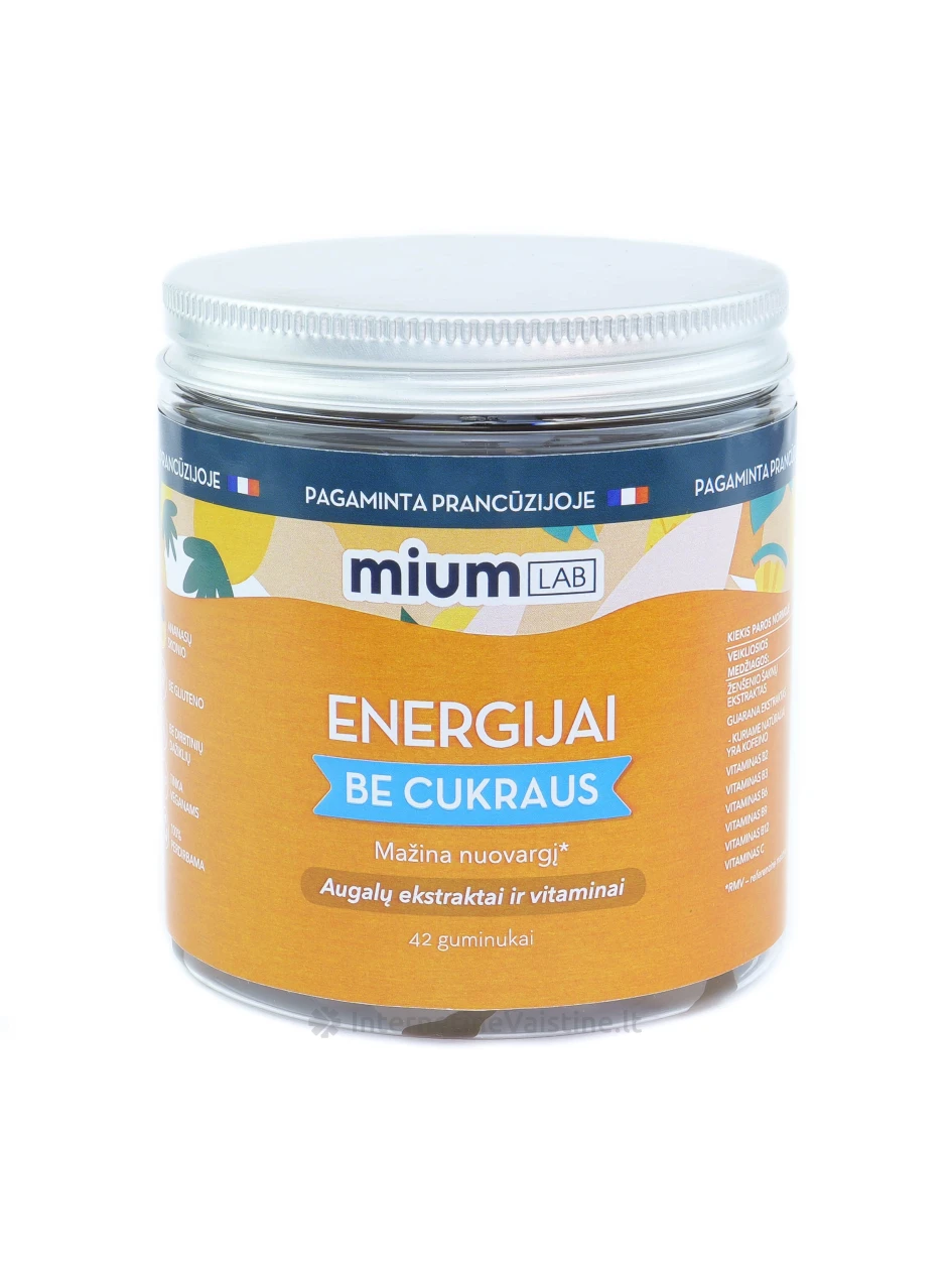 mium LAB ENERGIJAI guminukai N42 | internetinevaistine.lt
