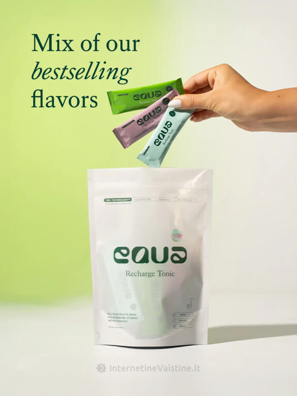 Elektrolitų gėrimas EQUA Mix įvairių skonių rinkinys,  21 paketėlis | internetinevaistine.lt