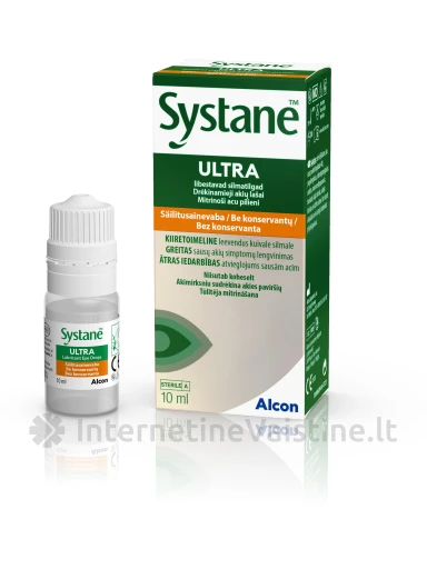 SYSTANE drėkinantys akių lašai ULTRA MDPF, 10ml, Vnt | internetinevaistine.lt