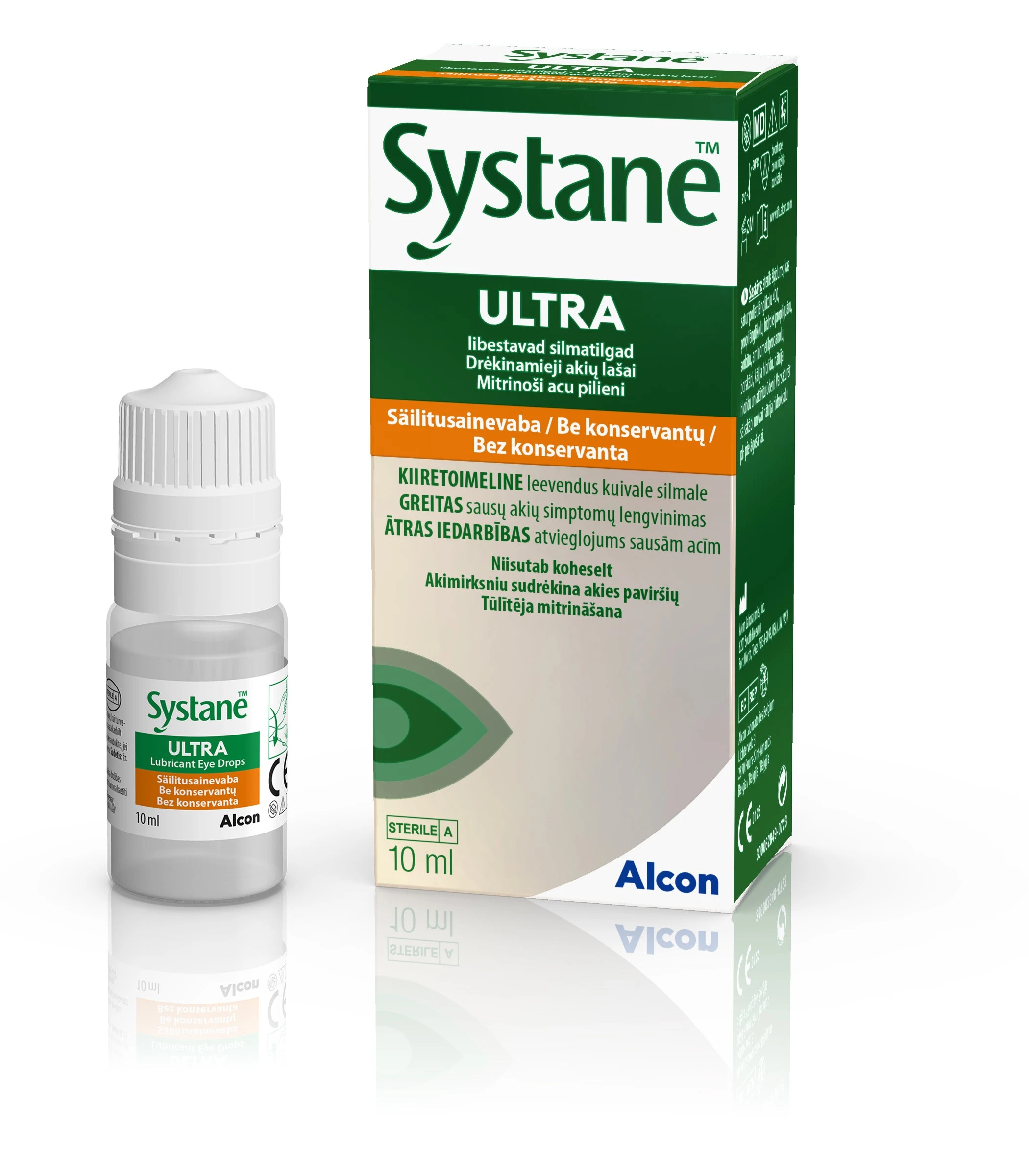 SYSTANE drėkinantys akių lašai ULTRA MDPF, 10ml