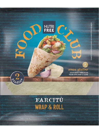 NUTRIFREE FARCITU - itališka duona piadina be glitimo, 120g (60gx2) | internetinevaistine.lt