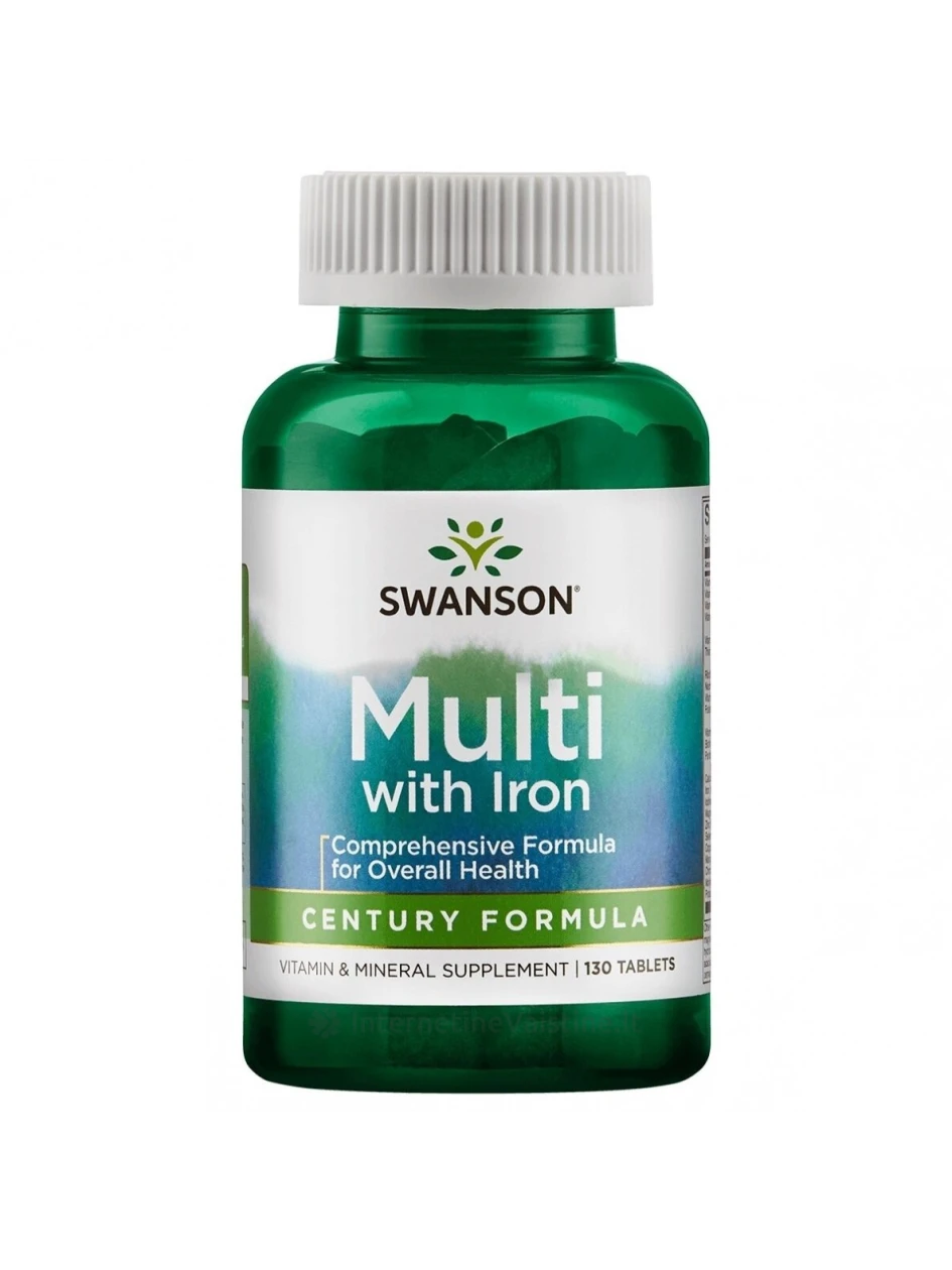 SWANSON, Super multivitaminų ir mineralų kompleksas, 130 tablečių, N1 | internetinevaistine.lt