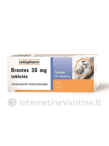 BRONTEX 30MG TAB. N20 | internetinevaistine.lt