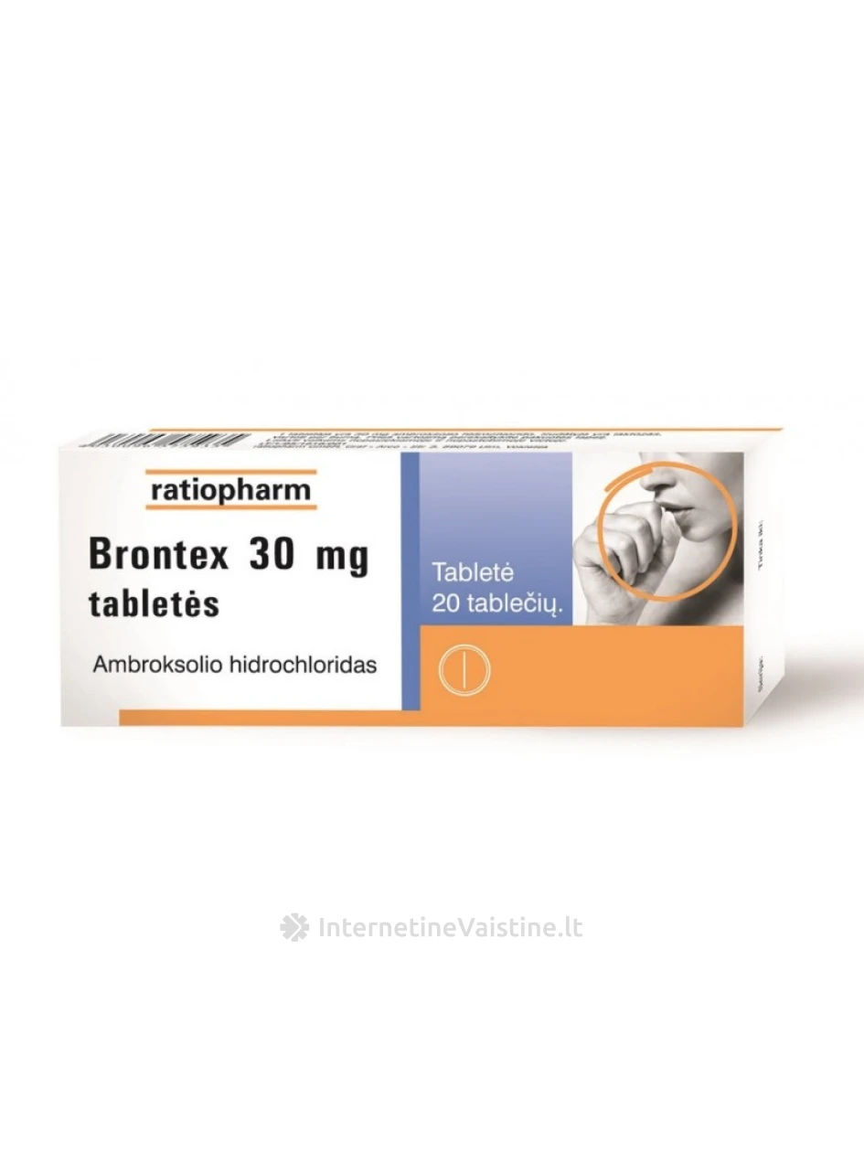 BRONTEX 30MG TAB. N20 | internetinevaistine.lt