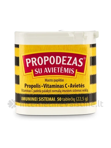PROPODEZAS su avietėmis tab. N50, 50 vnt. | internetinevaistine.lt