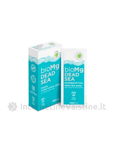 bioMG DEAD SEA + vit. B6, B12, 7 pakeliai | internetinevaistine.lt