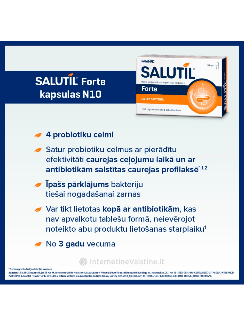 Salutil maisto papildas FORTE kaps. N10 | internetinevaistine.lt