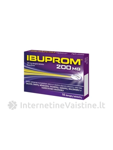 IBUPROM 200MG TAB. N10 | internetinevaistine.lt