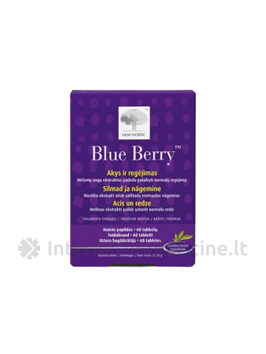 NEW NORDIC BLUE BERRY TAB. N60 | internetinevaistine.lt