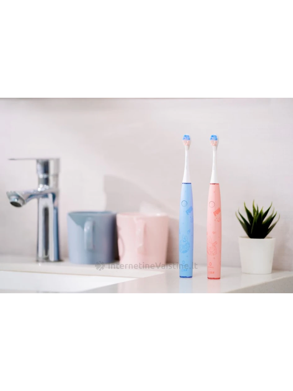 OCLEAN Kids Pink vaikinškas elektrinis dantų šepetėlis, N1 | internetinevaistine.lt