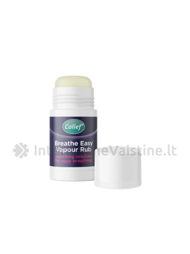 Colief BREATHE EASY VAPOUR RUB raminantis balzamas lengvam kvėpavimui, 30g | internetinevaistine.lt