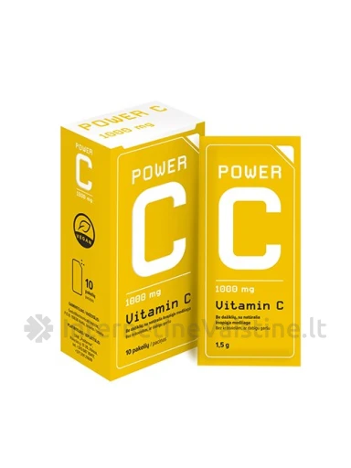 POWER C vitamin 1000mg milt. N10, 10 vnt. | internetinevaistine.lt