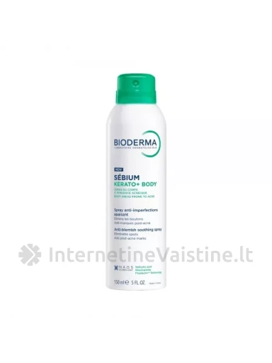 BIODERMA kūno purškiklis SEBIUM KERATO+ BODY, 150 ml, 150 ml | internetinevaistine.lt