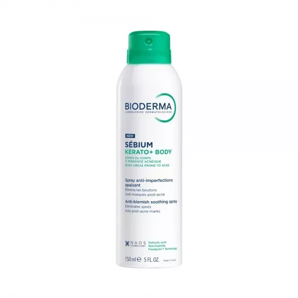 BIODERMA kūno purškiklis SEBIUM KERATO+ BODY, 150 ml