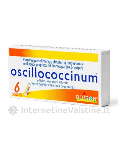 OSCILLOCOCCINUM 0.01ML/G PILIUL. N6 | internetinevaistine.lt