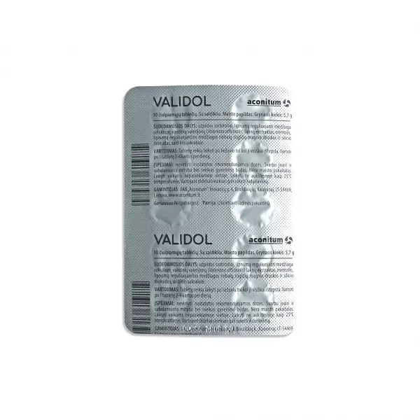 ACONITUM VALIDOL tab. N10