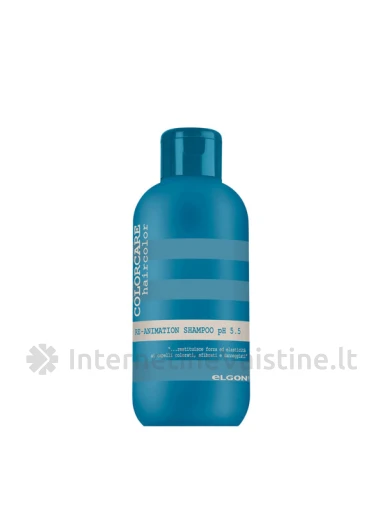ELGON COLORCARE RE-ANIMATION SHAMPOO pH 5.5, šampūnas pažeistiems, dažytiems plaukams, 300 ml | internetinevaistine.lt