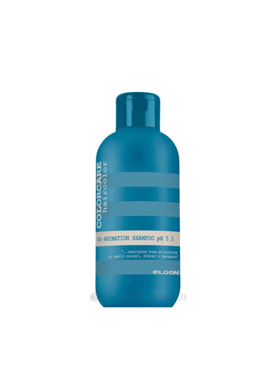 ELGON COLORCARE RE-ANIMATION SHAMPOO pH 5.5, šampūnas pažeistiems, dažytiems plaukams, 300 ml | internetinevaistine.lt