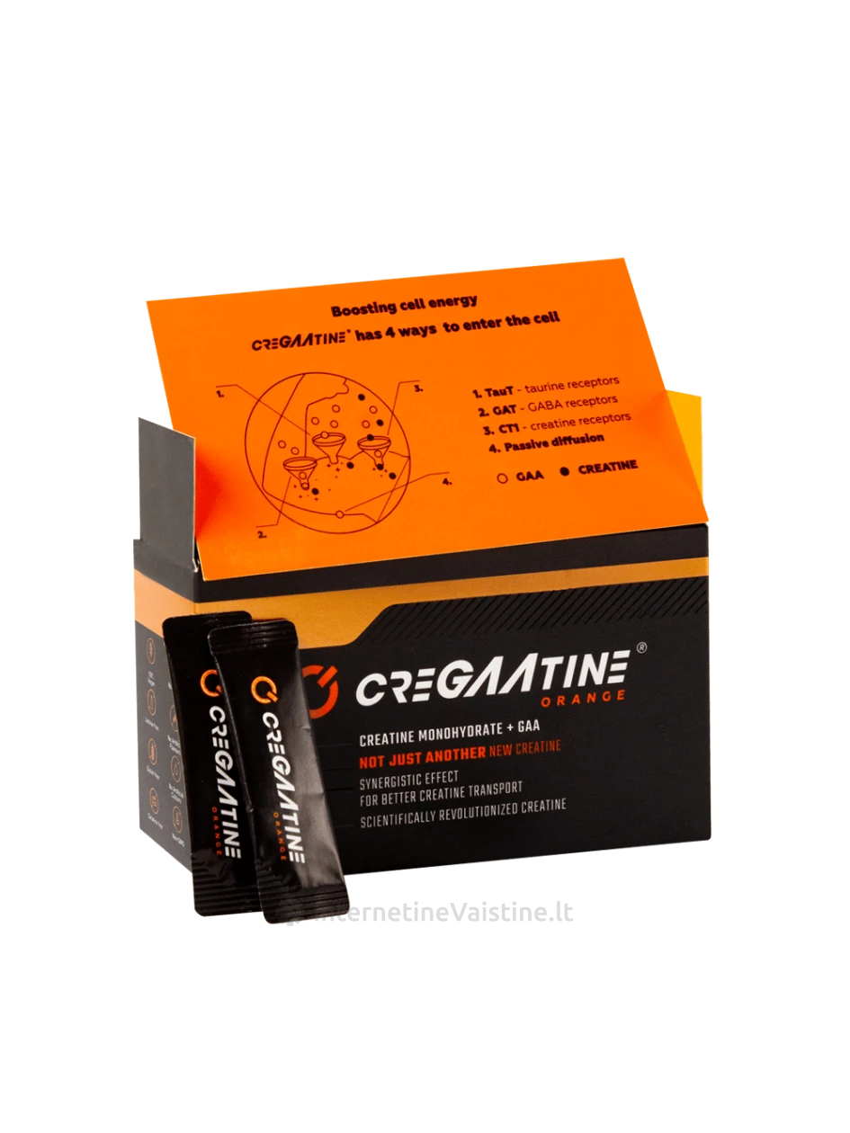 CREGAAtine kreatinas milt. apelsinų sk. N60 | internetinevaistine.lt