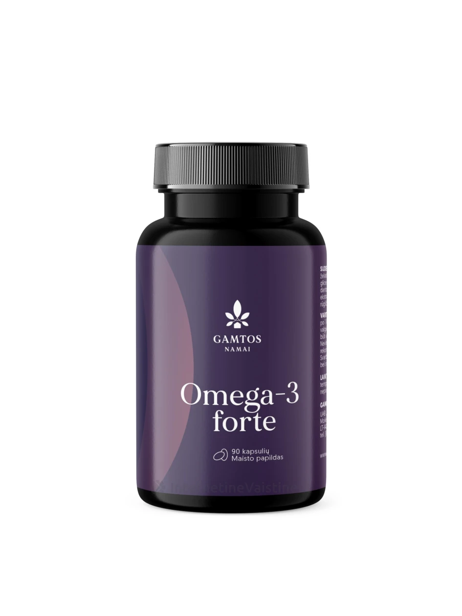 OMEGA-3 Forte kaps. N90, 90 vnt. | internetinevaistine.lt