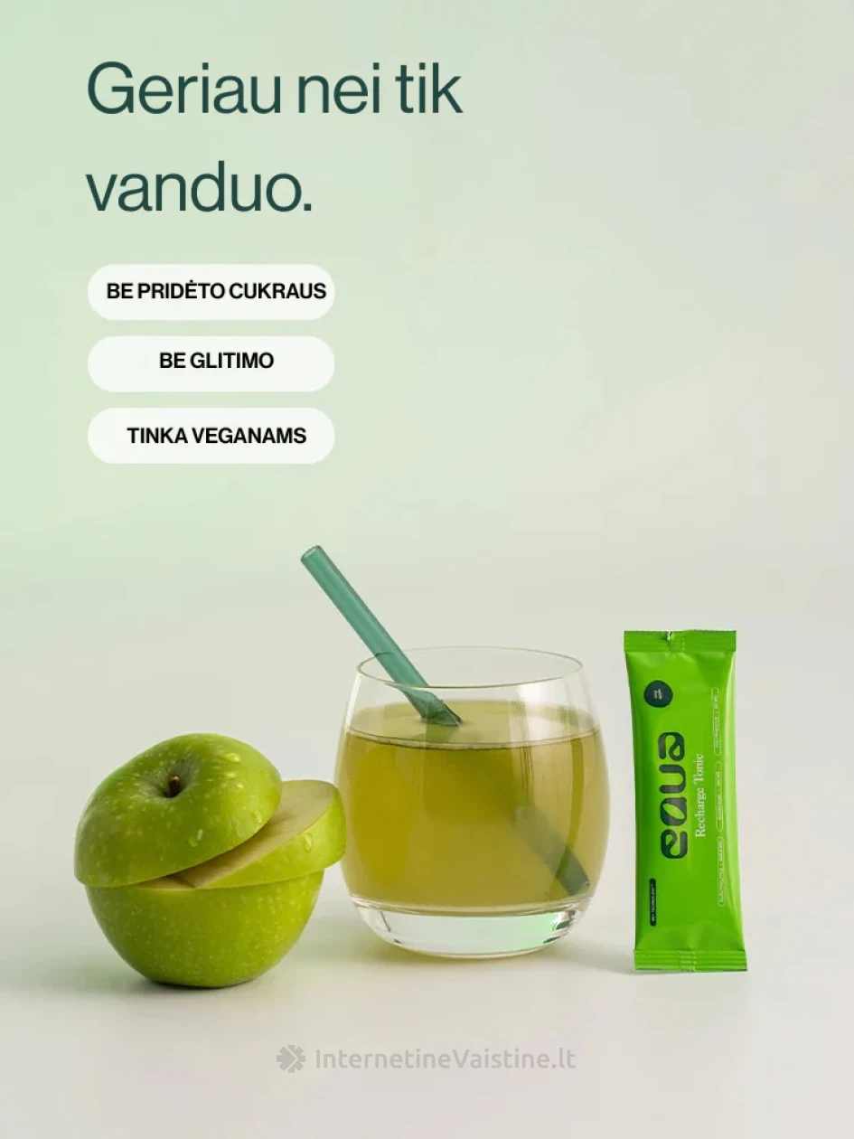 Elektrolitų gėrimas EQUA Rūgščiųjų obuolių, 20 paketėlių | internetinevaistine.lt