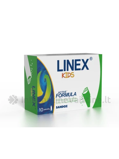 LINEX maisto papildas milteliais KIDS, 10 pak. | internetinevaistine.lt