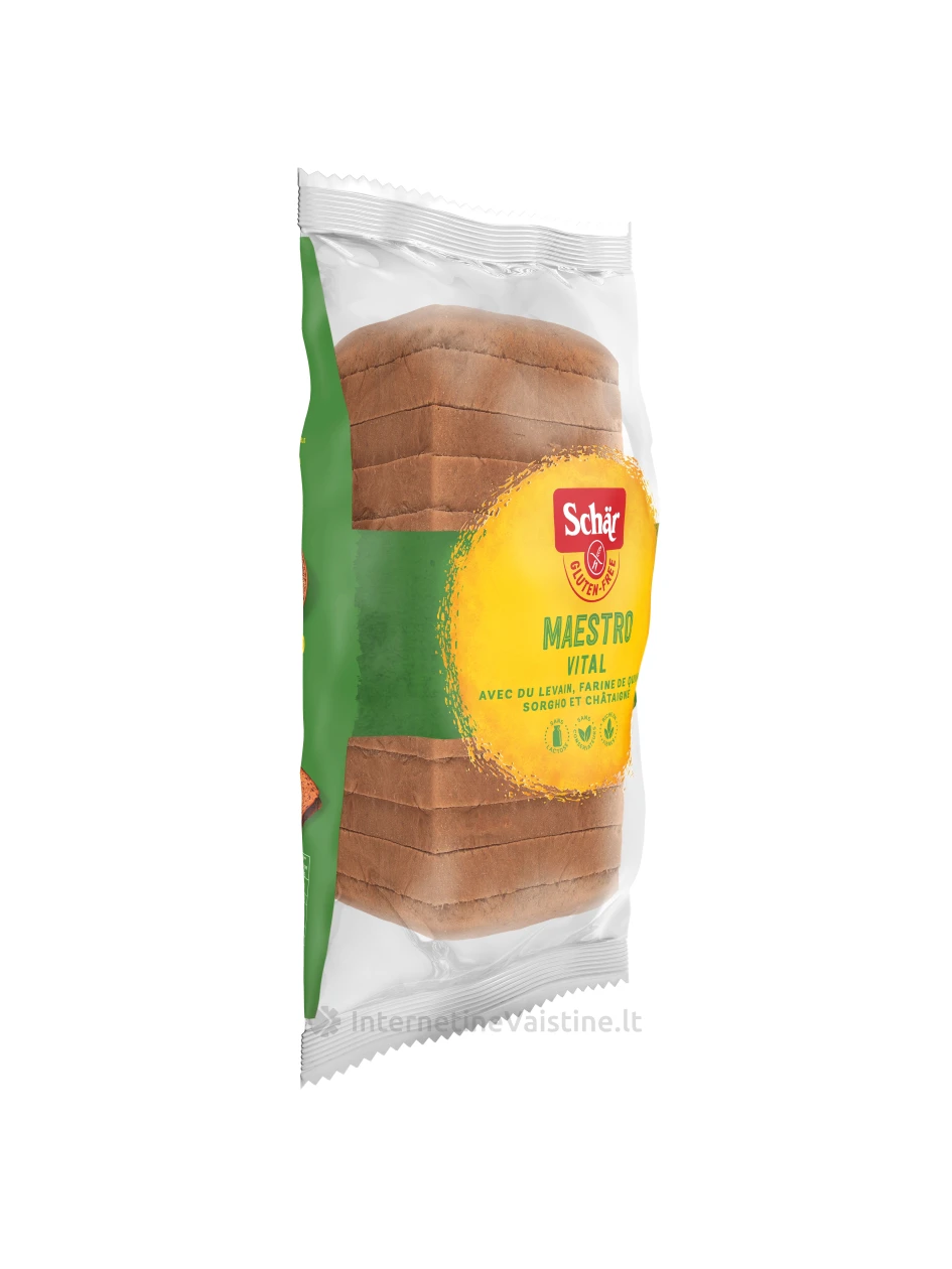 Schär MAESTRO VITAL – raikyta duona be glitimo, 350g | internetinevaistine.lt